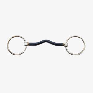 Premier Equine Blue Sweet Iron Loose Ring Mullen Mouth Snaffle