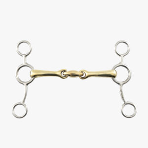 Premier Equine Brass Alloy Tom Thumb Bit with Lozenge