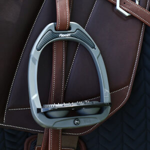 Flex-On Green Composite Stirrups Dark Grey Adult